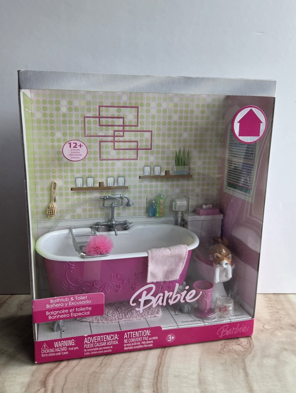 Barbie Home Bathtub And Toilet Mattel 2006